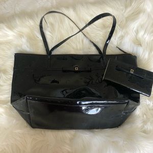 Kate Spade black purse with matching wallet!